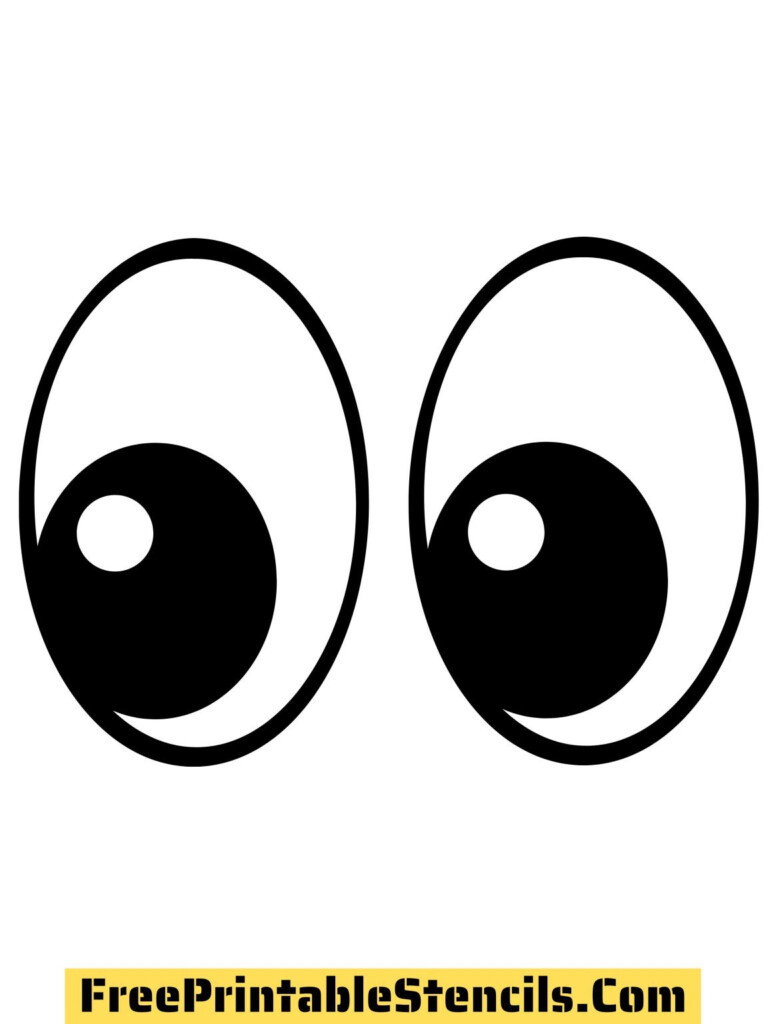  1 Free Printable Eyes Template Stencils
