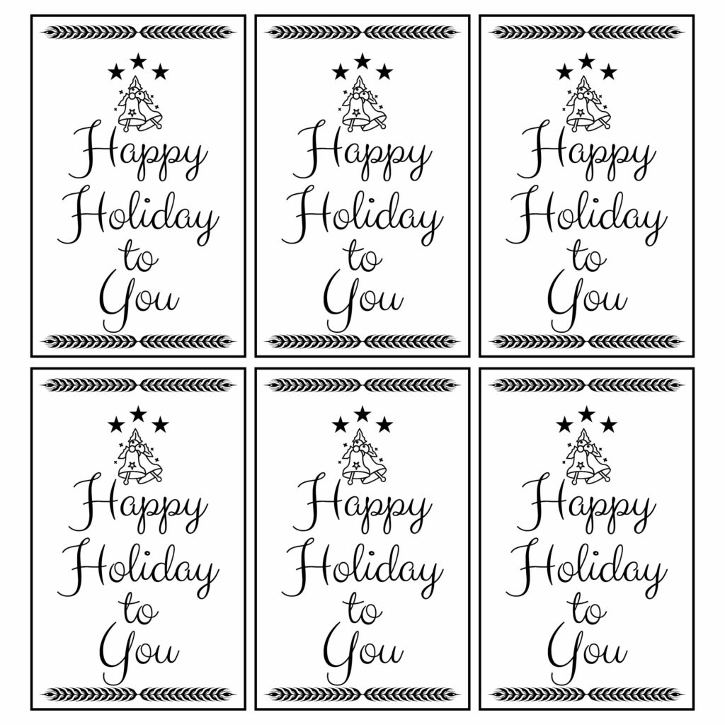 10 Best Black And White Printable Christmas Tags PDF For Free At Printablee