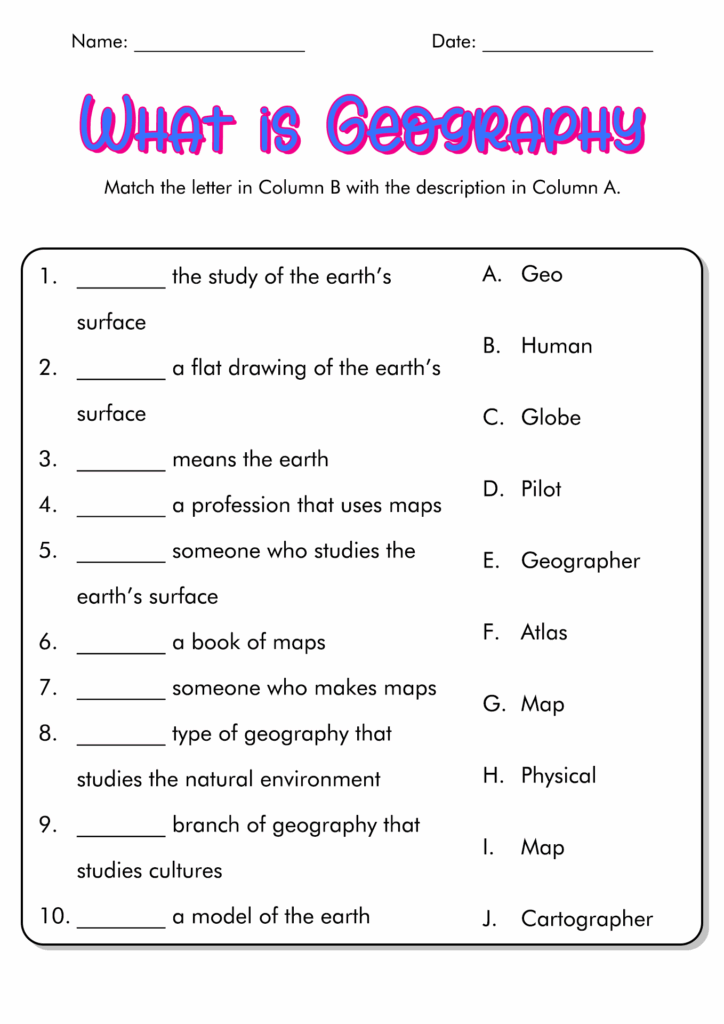 19 Five Themes Of Geography Worksheets Free PDF At Worksheeto