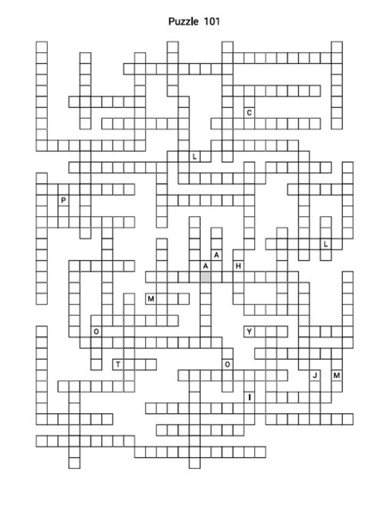 200 HUGE Printable Word Fill In Puzzle Pages For Adults Large Print 