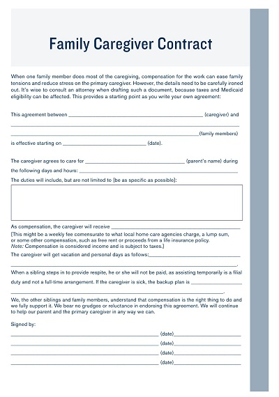 26 Free Printable Caregiver Daily Checklist Templates PDF Free 