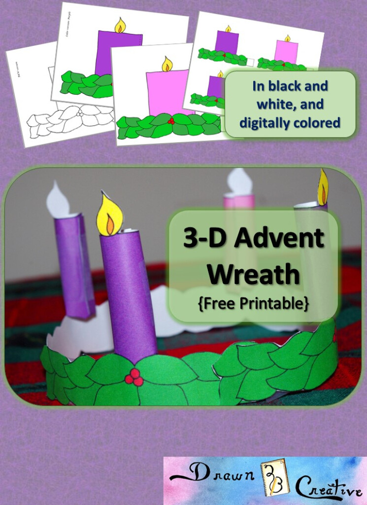 3 D Printable Advent Wreath Drawn2BCreative