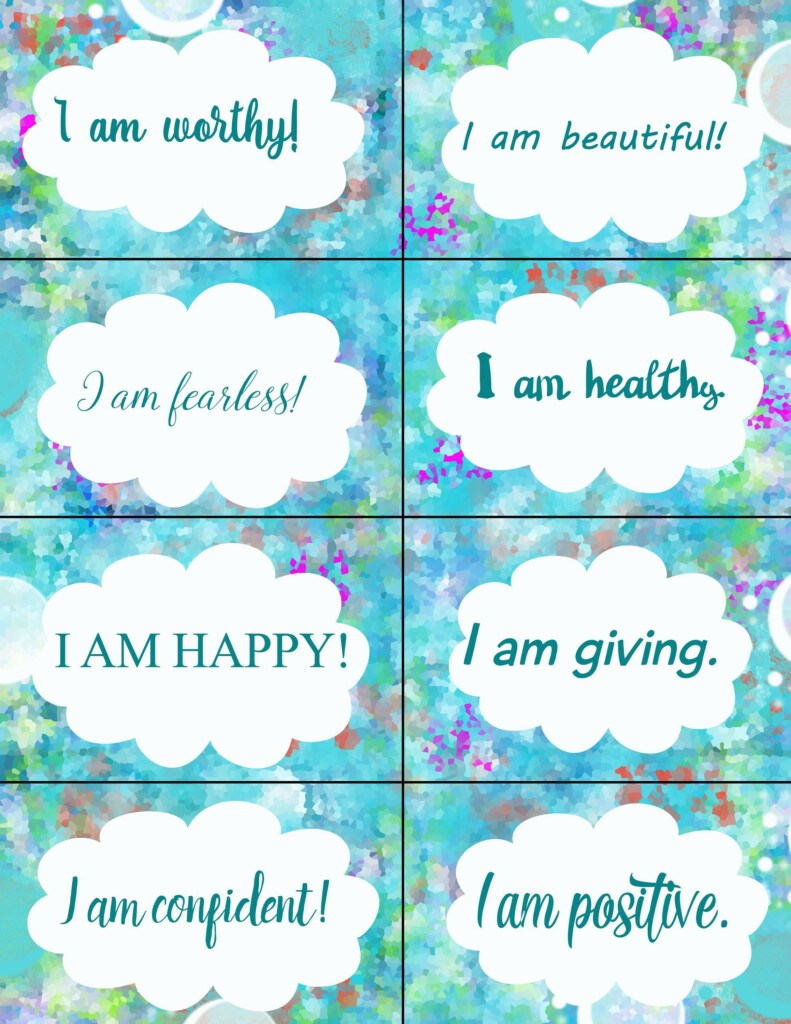 Affirmation Cards Free Printable Start Your Day On A Positive Note By 