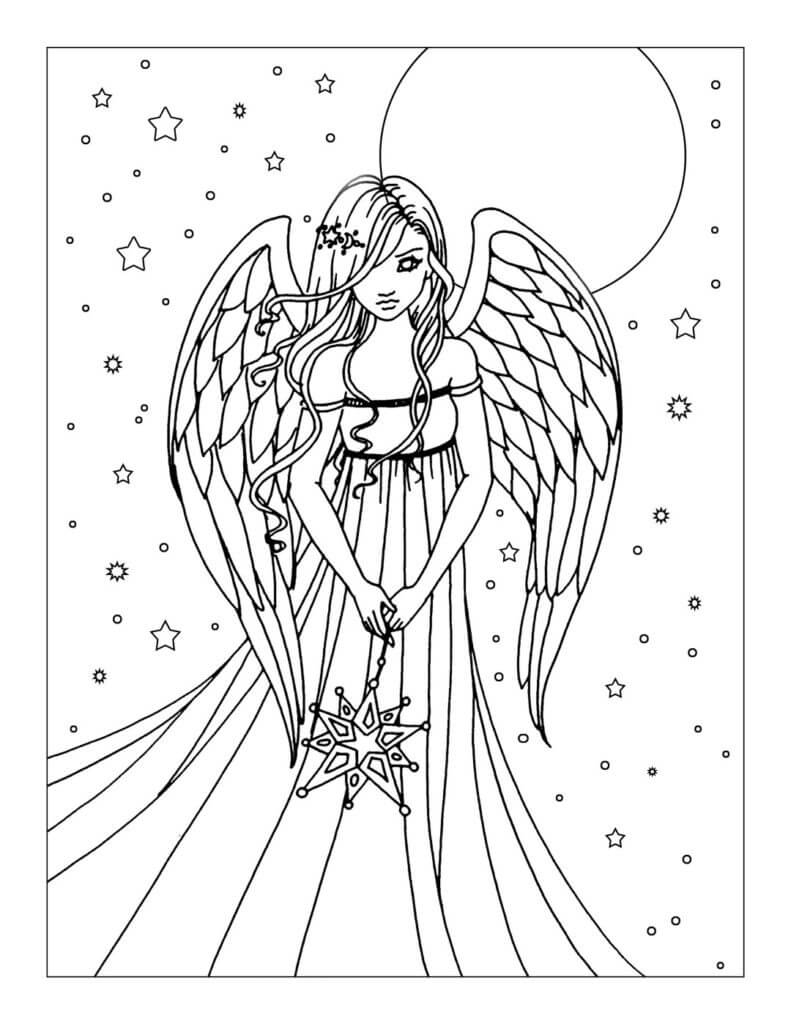 Angel Coloring Pages Free Printable Coloring Pages For Kids