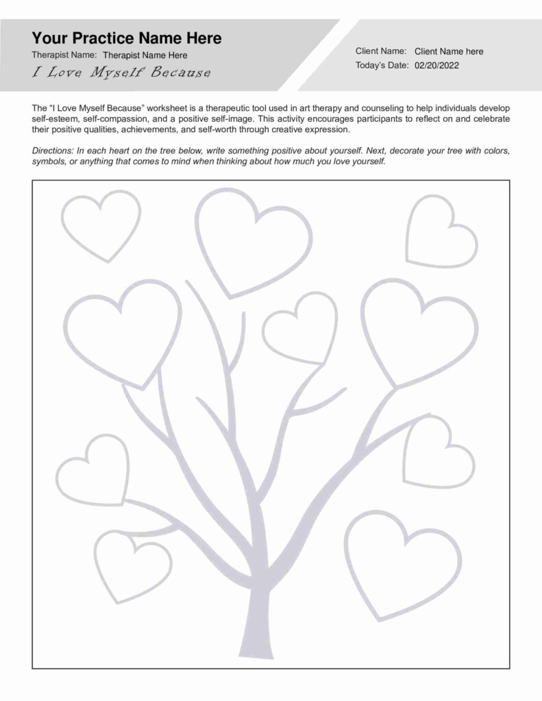 Art Therapy Worksheets Bundle PDF Templates