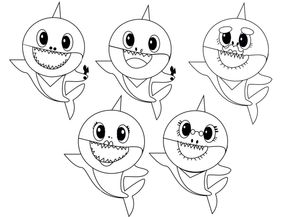 Baby Shark Coloring Pages 50 Printable Coloring Pages