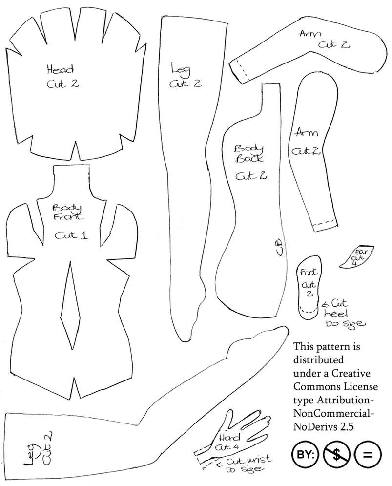Beginner Easy Printable Rag Doll Patterns
