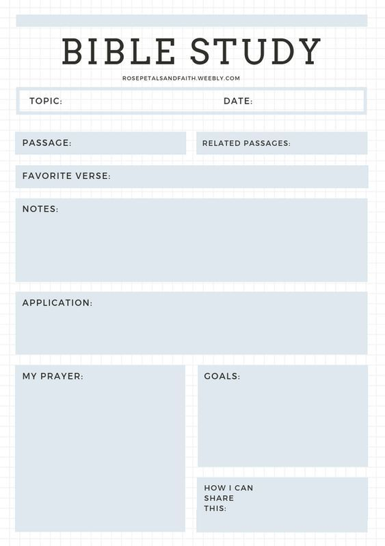 Bible Study Notes Template Pdf Free