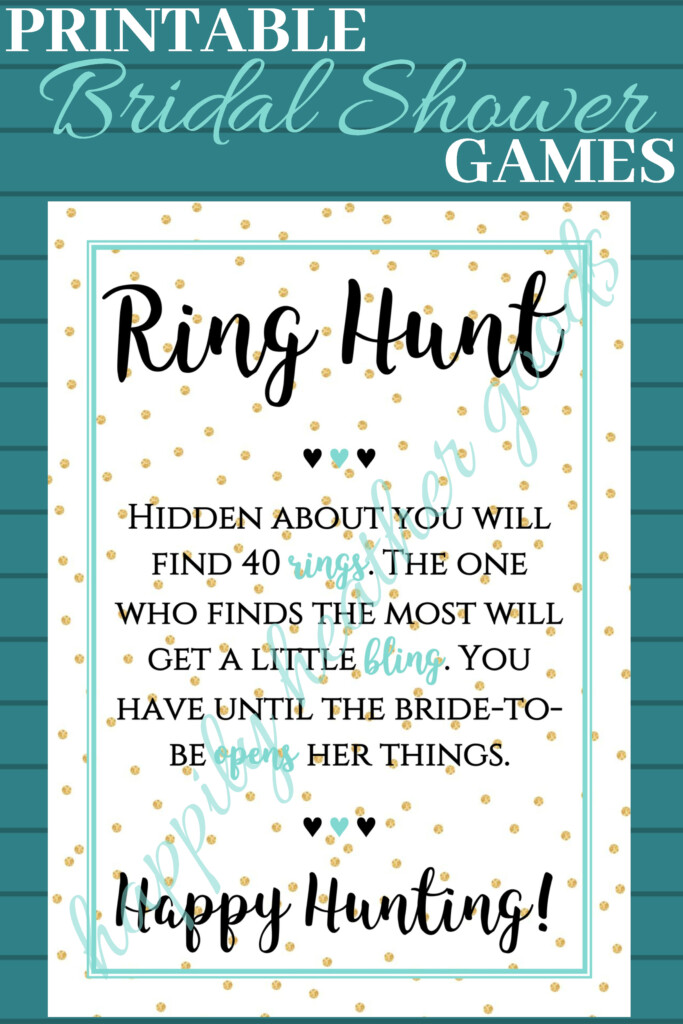 Bridal Shower Ring Game Free Printable Web Bridal Shower Games Are A 