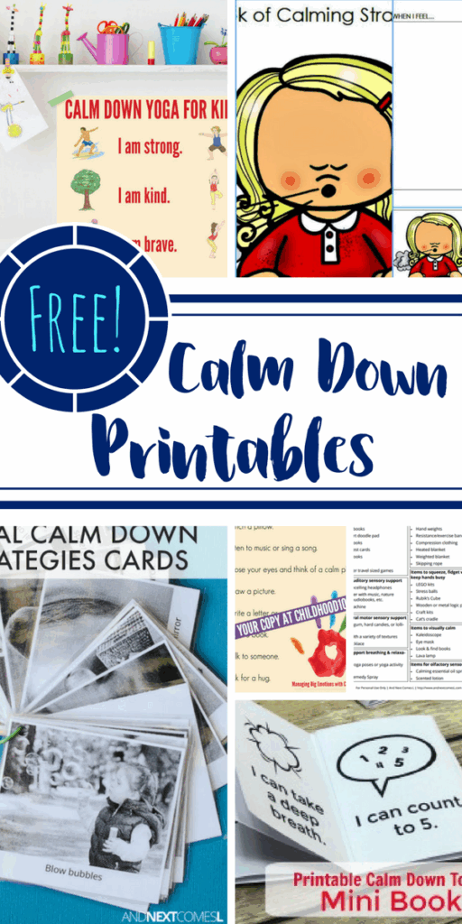 Calm Down Corner Printables Pdf Free