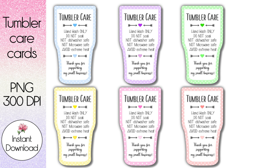 Care Instruction Free Printable Care Cards