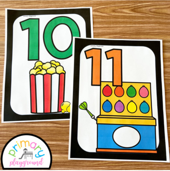 Carnival Cake Walk Numbers By Primary Playground TpT