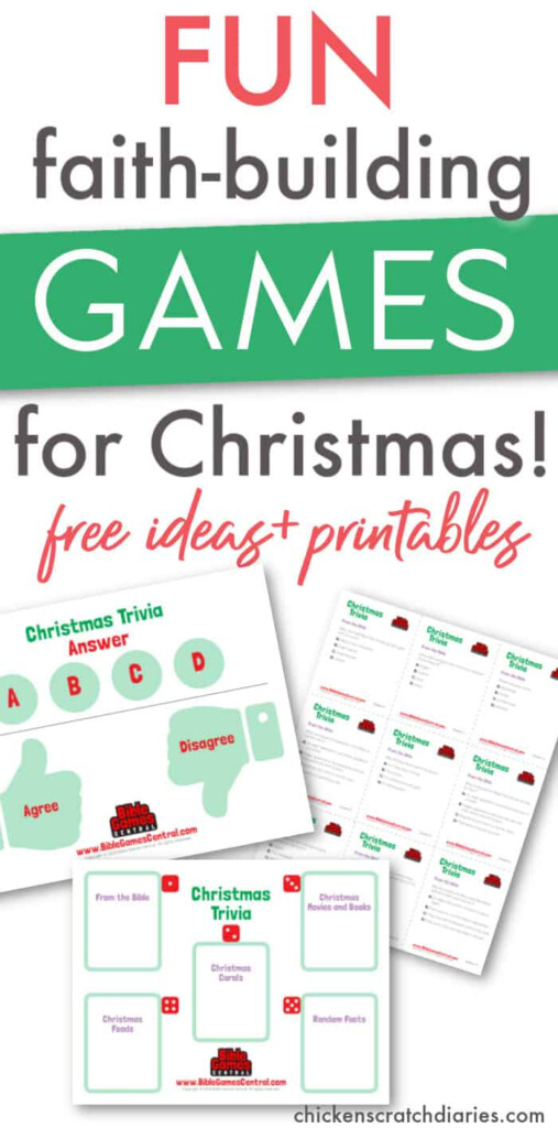 Christian Christmas Games 5 Free Low prep Printable Activities 