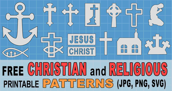 Christian Patterns And Religious Stencils And Templates JPG SVG 