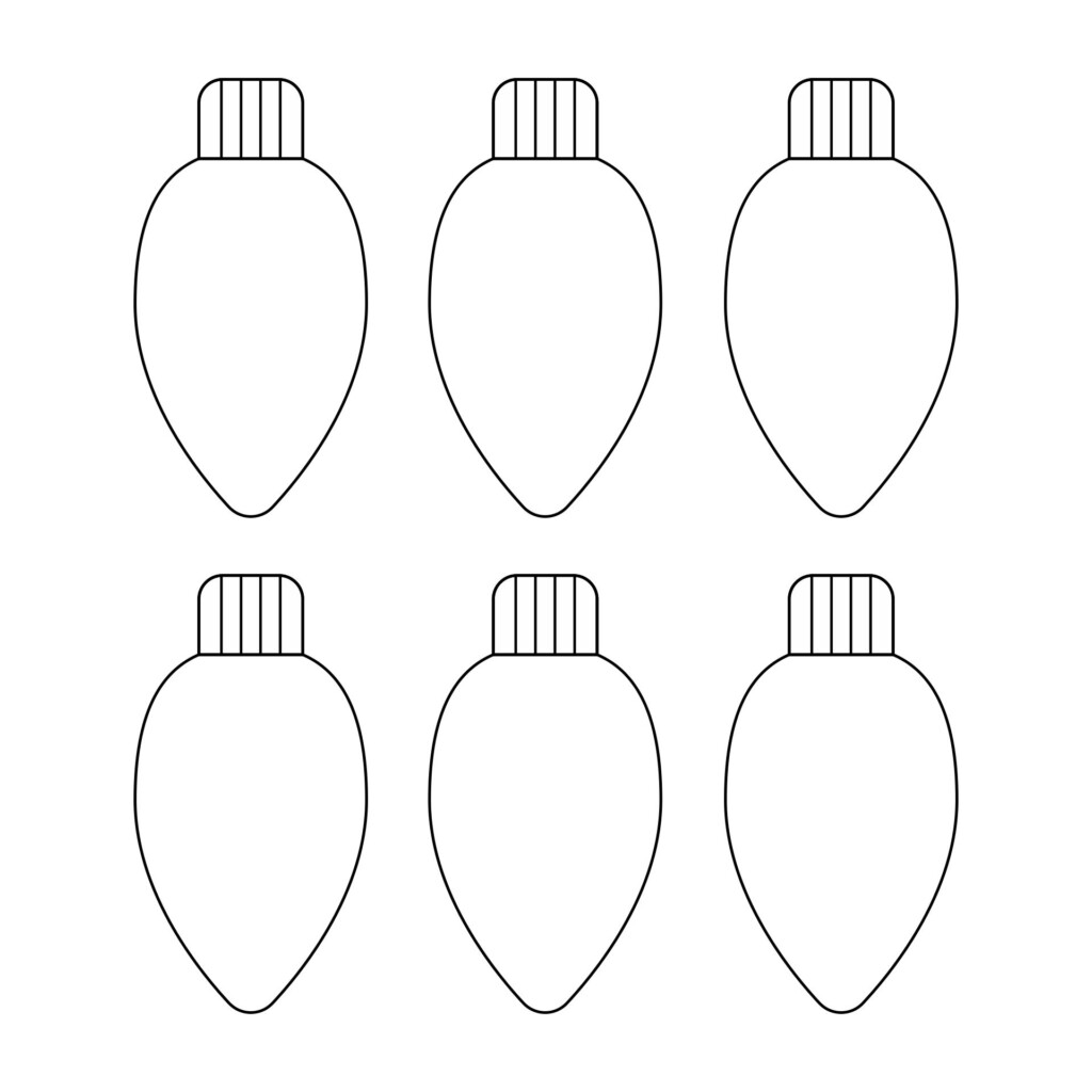 Christmas Light Template 15 Free PDF Printables Printablee