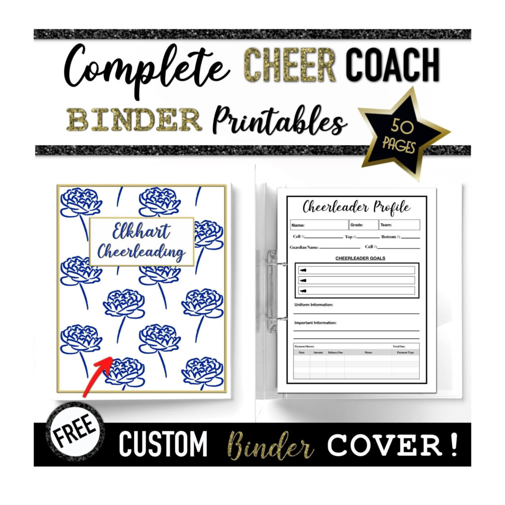 Complete Cheerleading Coach Binder Printable Digital Planning Cheer 