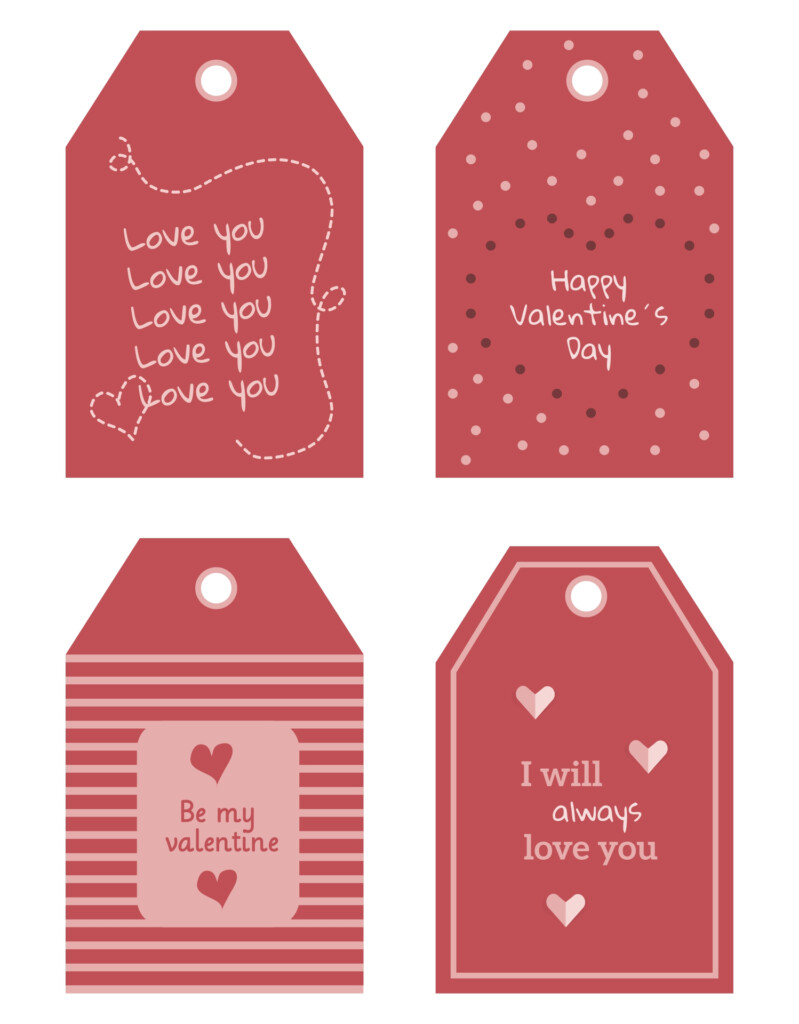 Customizable Free Printable Printable Valentine Tags