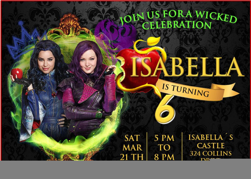 Disney Descendants 2 Free Printable Invitations Print Vrogue co