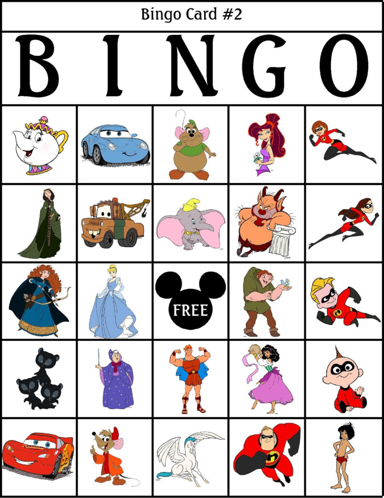 Disney Princess Printable Bingo Game