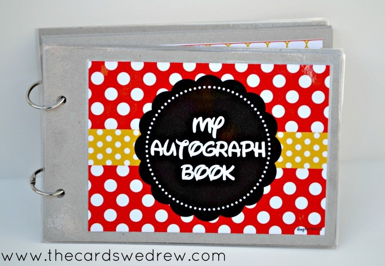 DIY Disney Autograph Book Free Printable The Cards We Drew