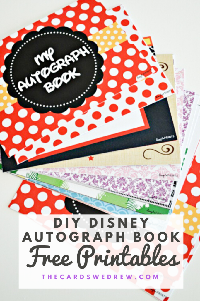 DIY Disney Autograph Book Free Printable The Cards We Drew