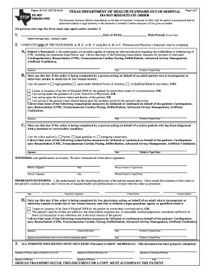 Dnr Form Texas 2020 2025 Fill And Sign Printable Template Online