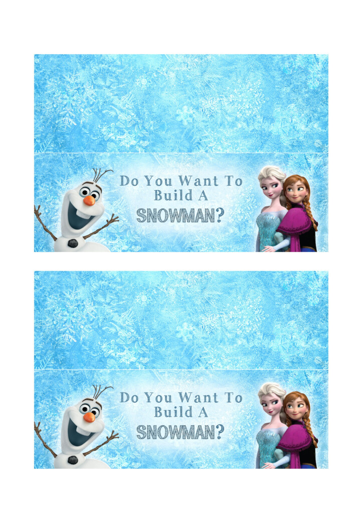 Do You Want To Build A Snowman Label Free Printable Printable 