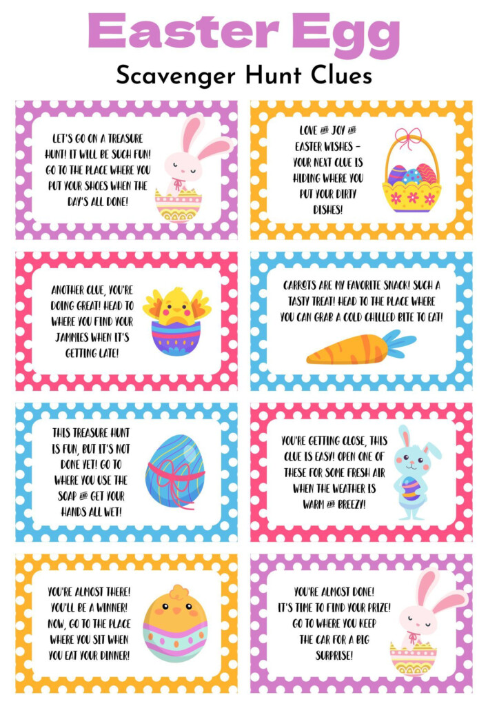 Easter Search Clue 10 Free PDF Printables Printablee In 2024 