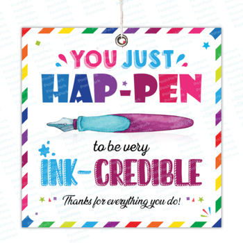 Editable Inkcredible Tag You Happen To Be Inkcredible Appreciation 