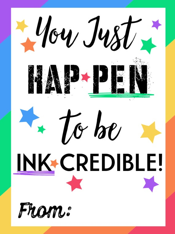 End Of School Printable You Happen To Be An Inkcredible Etsy Australia