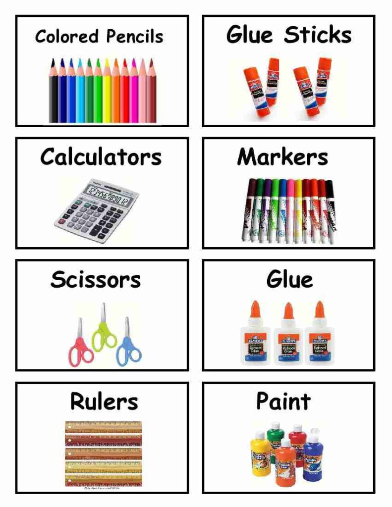 Fabulous Printable Classroom Labels With Pictures Free Preschool 