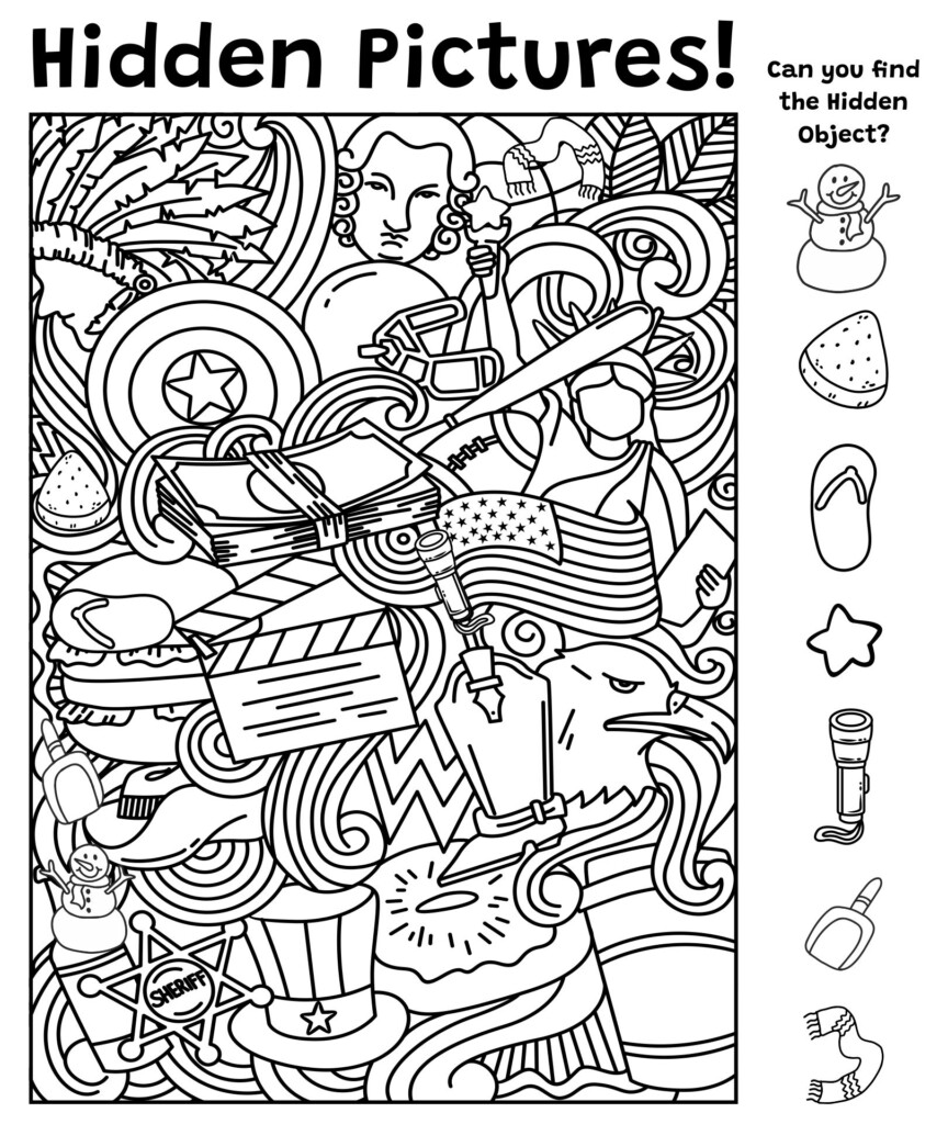Find The Hidden Objects Printable For Adults