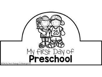 First Day Of School Crowns FREEBIE By My Heart Belongs In Kindergarten