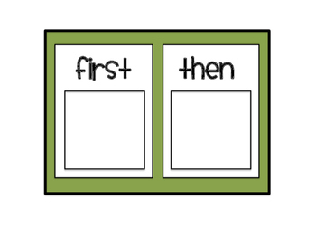 First Then Visual Schedule By Educate Encourage Empower TPT