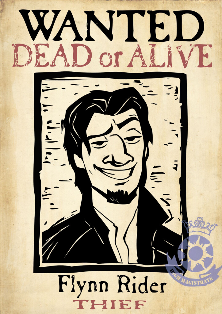 Flynn Rider Wanted Poster Free Printable Printable Templates Your Go 