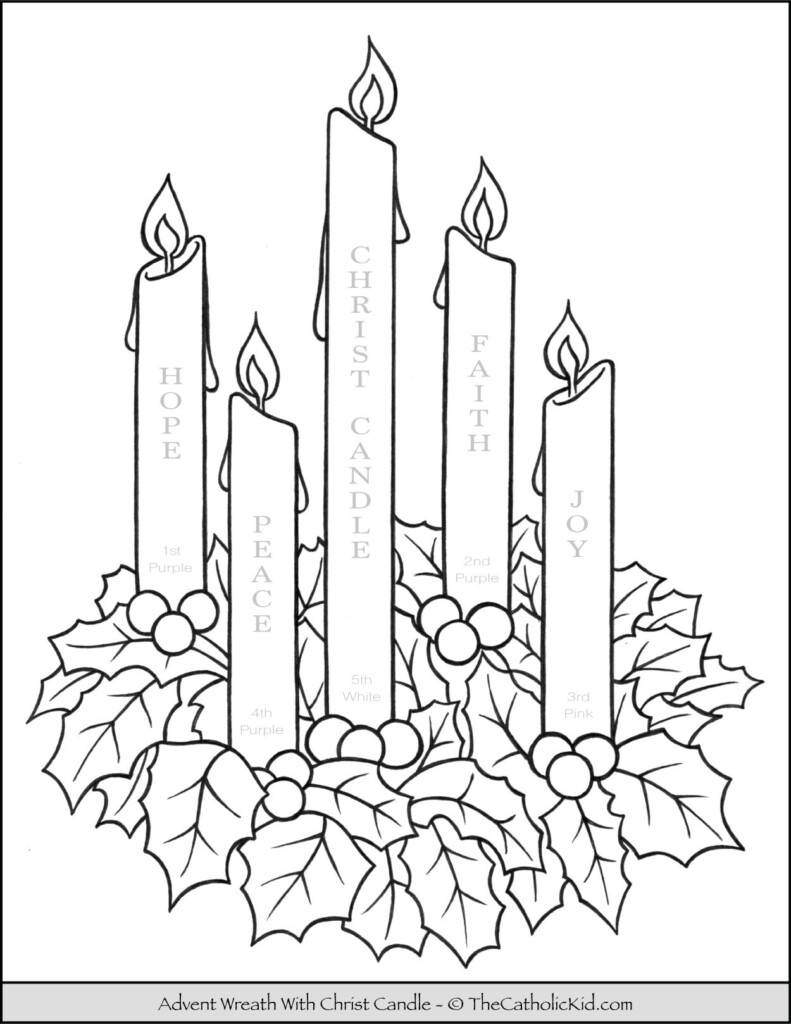 Free Advent Wreath Printables Printable Templates