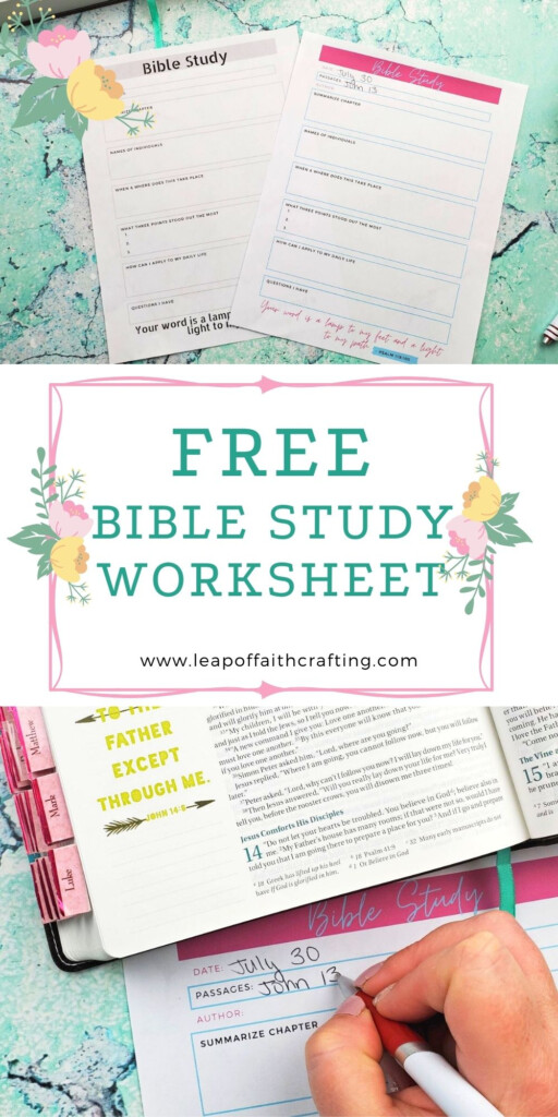 Free Bible Study Printables