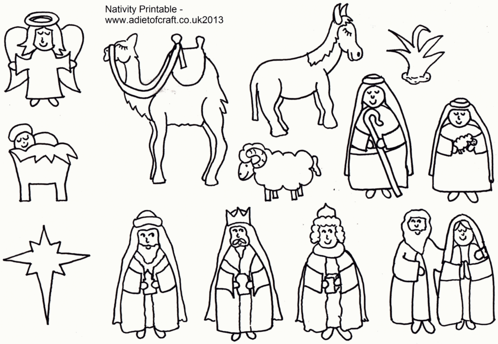 Free Free Nativity Coloring Pages Printable Download Free Free 