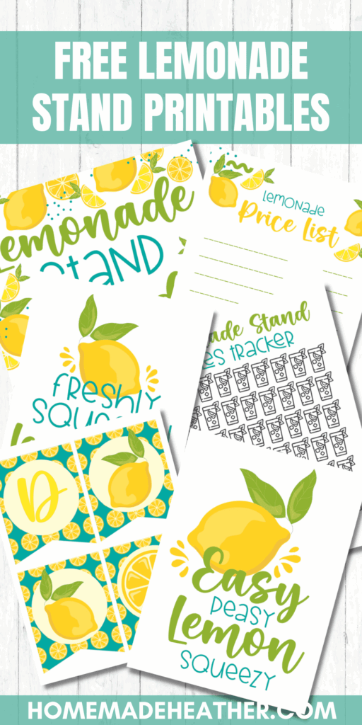 Free Lemonade Stand Printables Homemade Heather