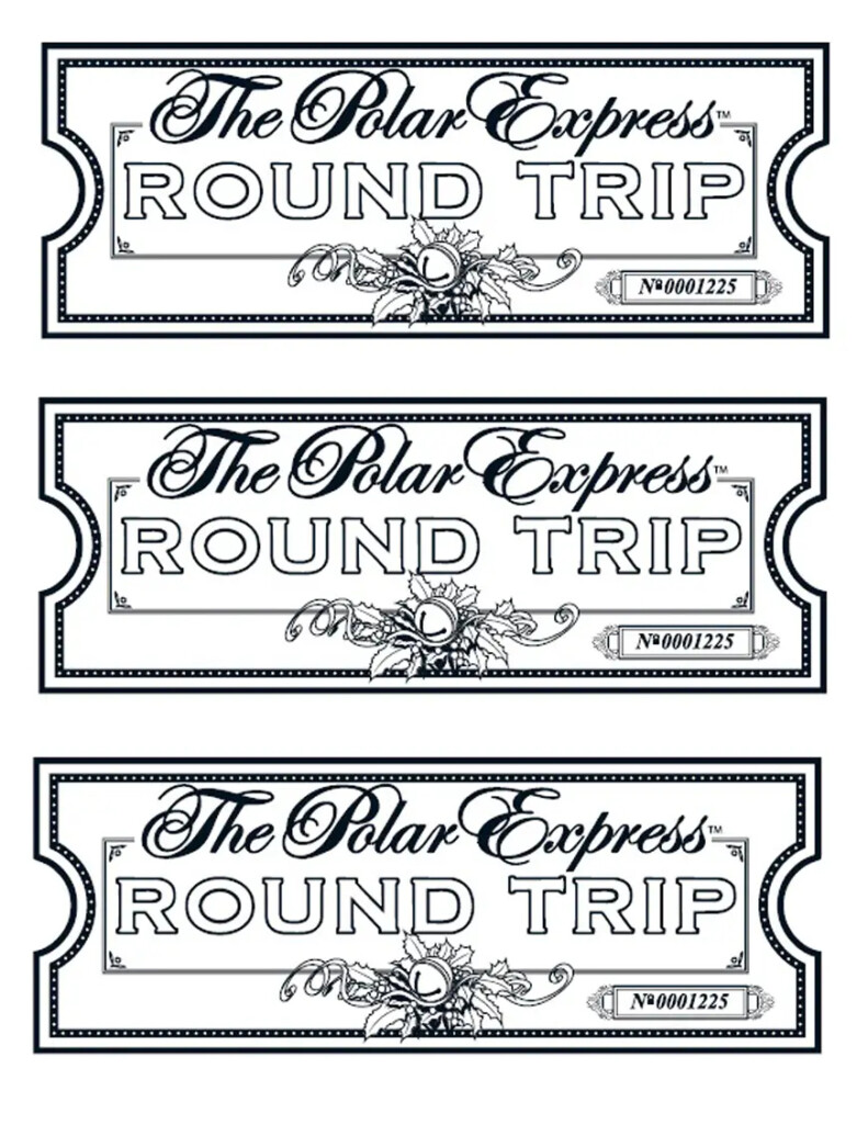 Free Polar Express Ticket Printables