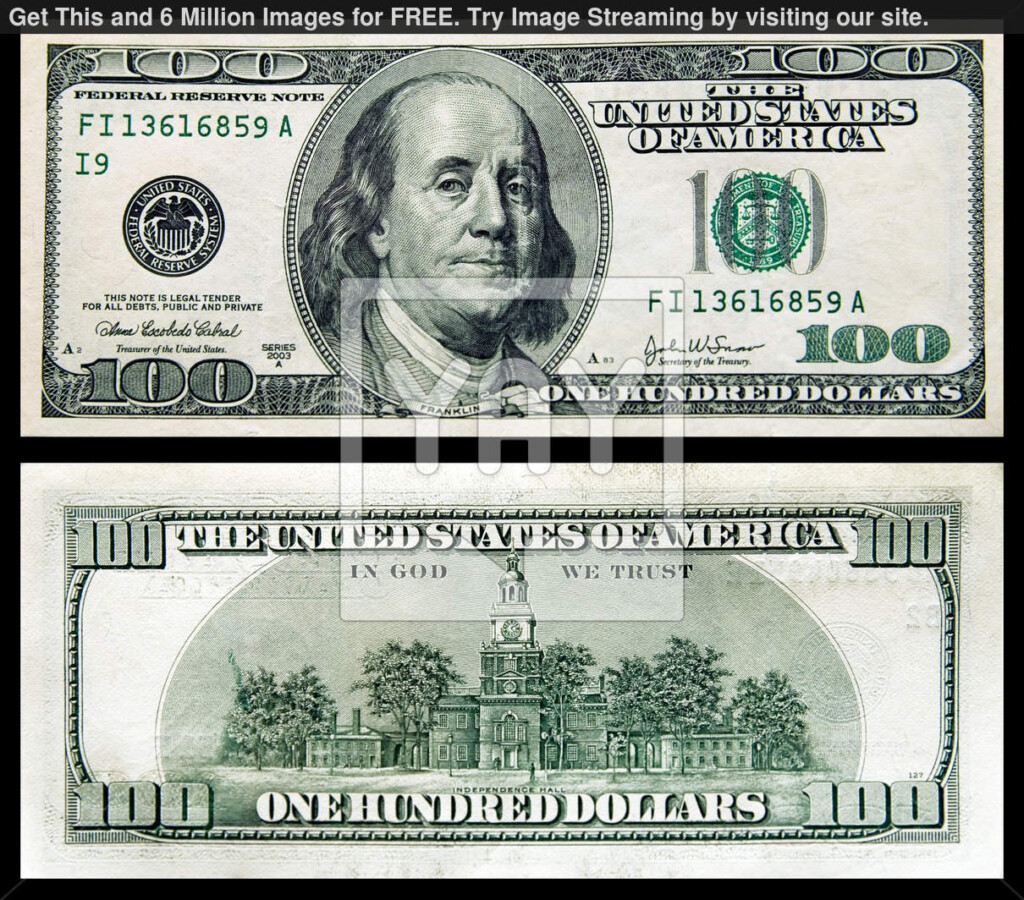Free Printable 100 Dollar Bill Free Printable