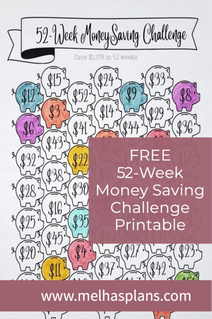 Free Printable 52 Week Savings Challenge Printable New Year Banners