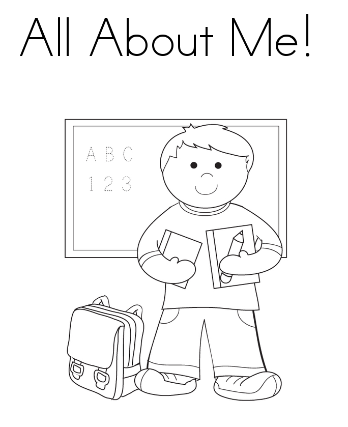 Free Printable All About Me Coloring Pages
