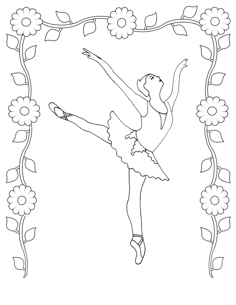 Free Printable Ballet Coloring Pages For Kids