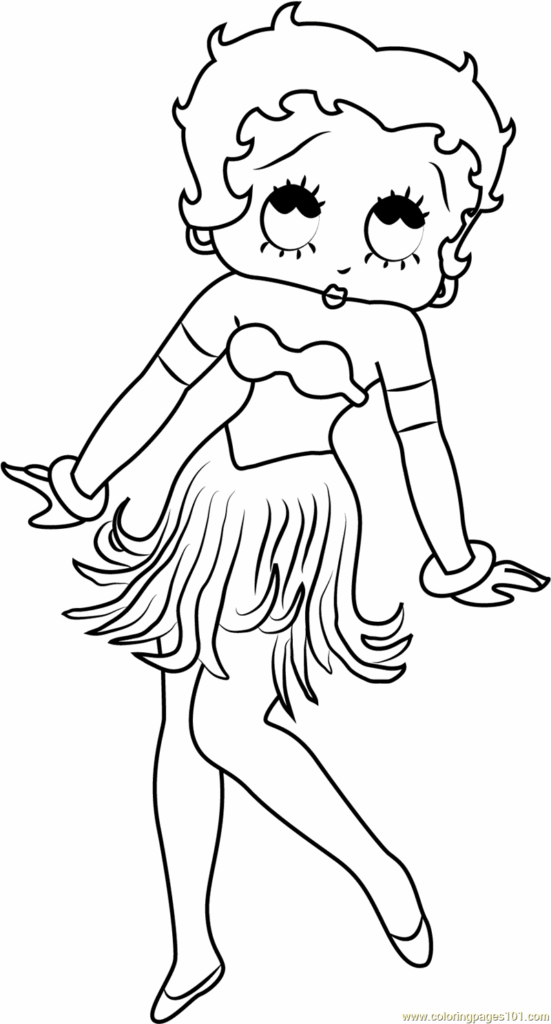 Free Printable Betty Boop Coloring Pages