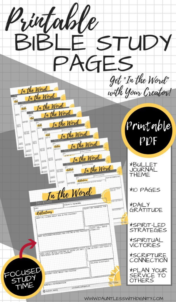 Free Printable Bible Study On Job Printable Calendars AT A GLANCE