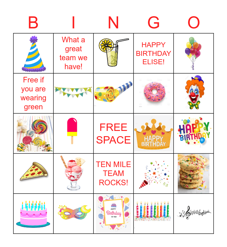 Free Printable Birthday Bingo Cards A37
