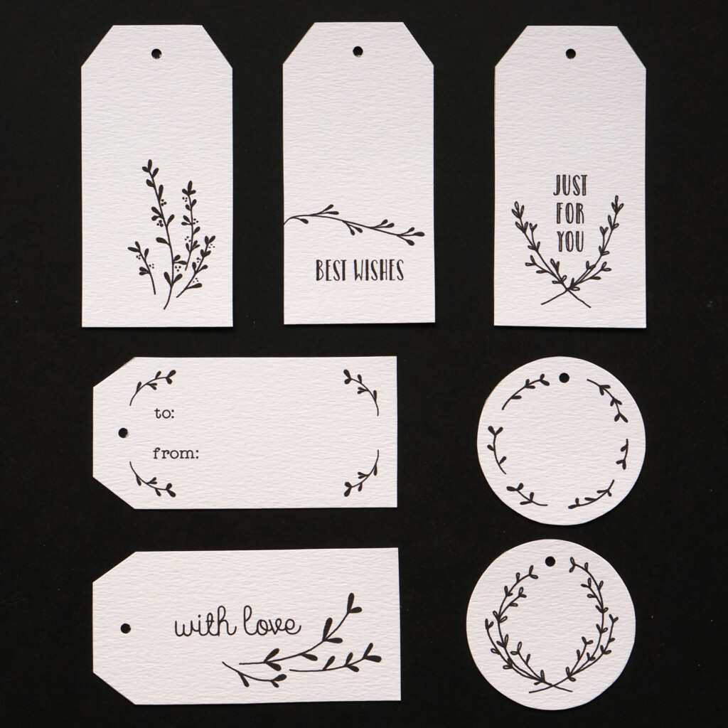 Free Printable Black And White Gift Tags Printable Online
