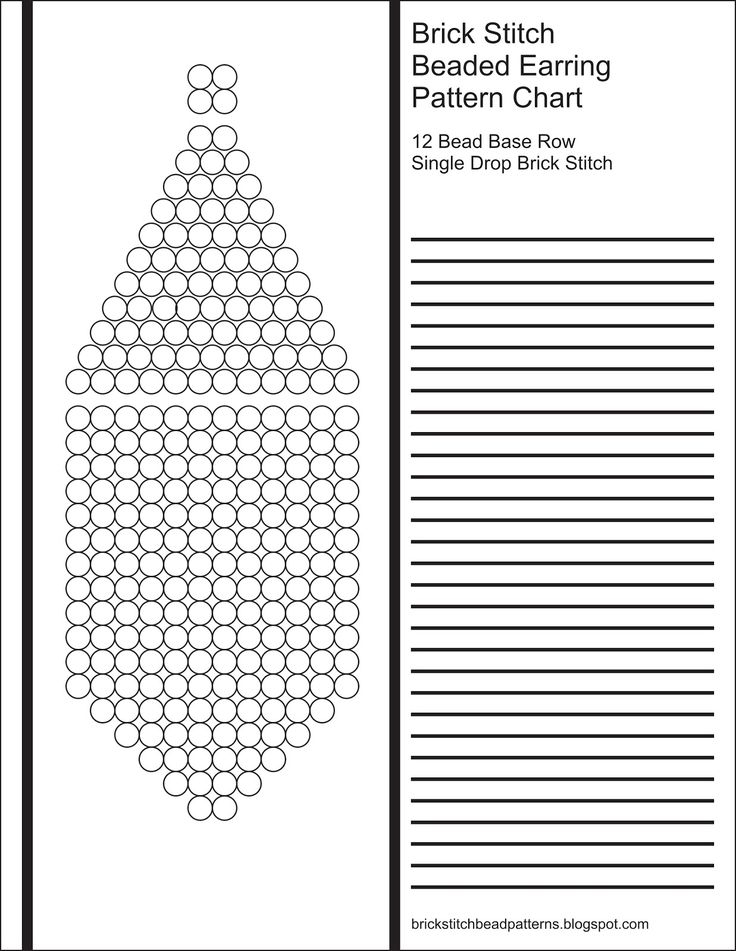 Free Printable Brick Stitch Earring Graph Paper Printable Word Searches