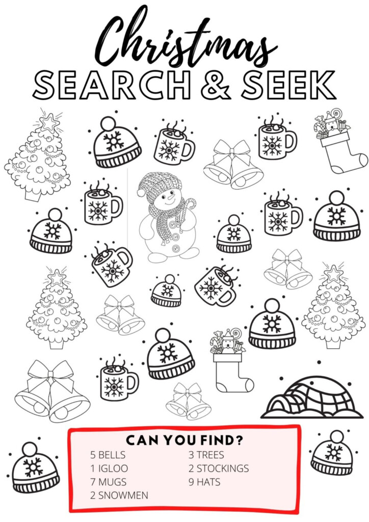 Free Printable Christmas Activity Pages